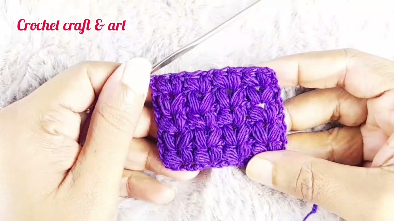 Tunisian Heart Puff Stitchhow To Crochet V Puff Stitch For