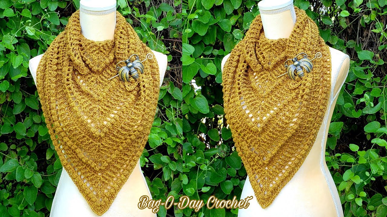 How To Crochet A Cowl Shawl Taste of Honey Bag O Day Crochet Tutorial 602